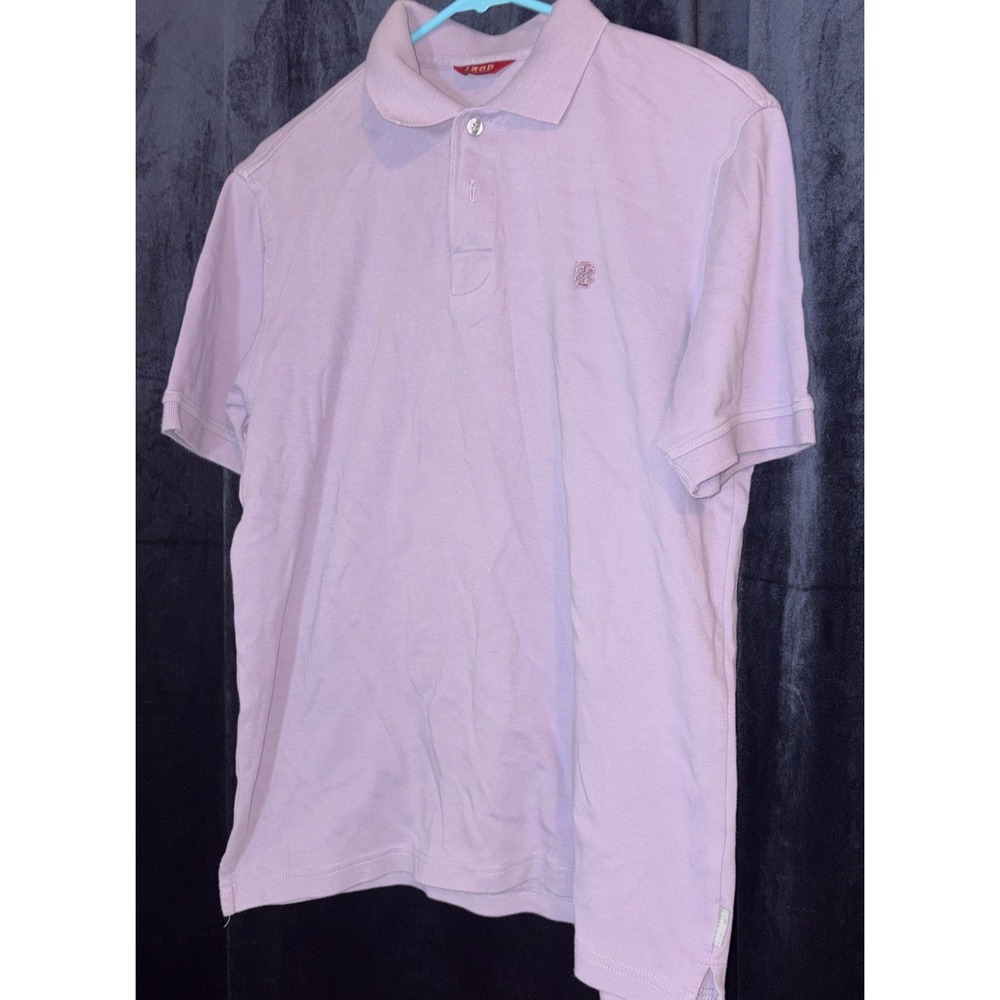 IZOD Golf Polo Shirt Men's Size Small Light Purple 100% Cotton Red Label